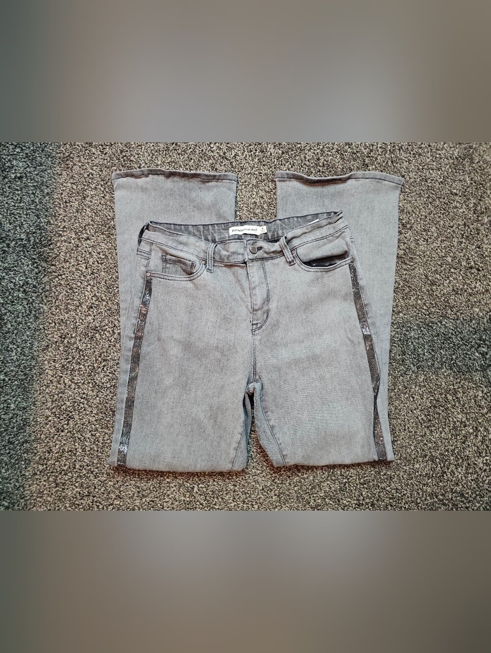 RM Rebecca Minkoff Women's Embellished Side Stripe Jeans Size 8